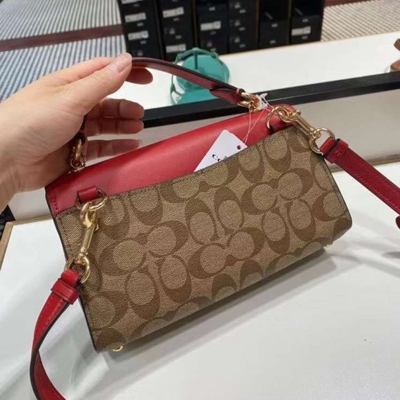 coach Tilly Satchel 23 In Signature Canvas C1439 - Picture 3 of 13